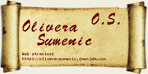 Olivera Sumenić vizit kartica